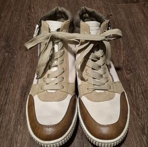 Womens size 12 Euro 44 Remonte High Top Sneakers with Zipper Ankle Boota Leather